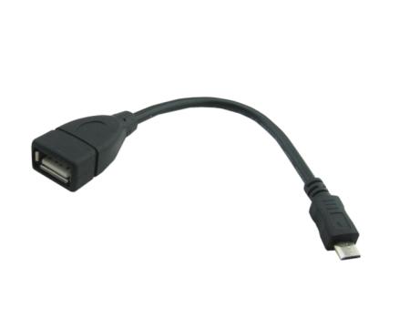 Kaabel microUSB-USB 0,2m OTG