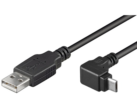 Kaabel microUSB-USB 1,8m nurgaga