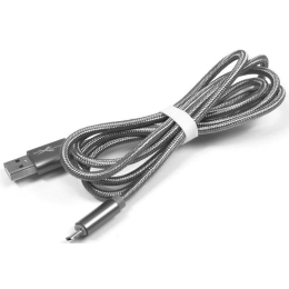 Kaabel microUSB-USB Braided Strong silve