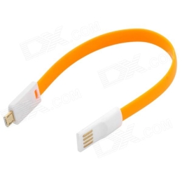Kaabel microUSB-USB Magnes 20cm orange