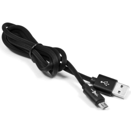 Kaabel microUSB-USB Silikon Black