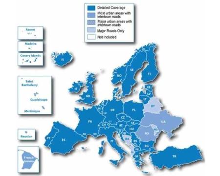 Kaart Garmin City Navigator Europe NT