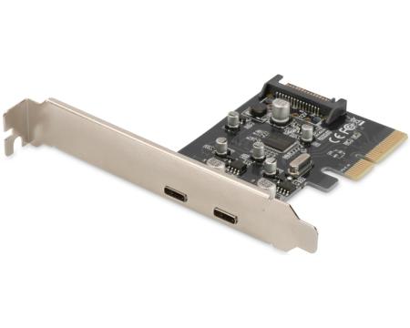 Kaart PCI-E 2xUSB-C Digitus