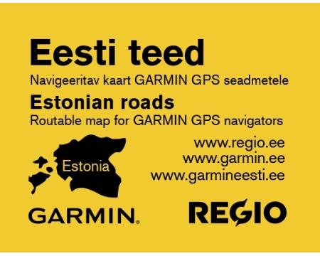 Kaart Regio Eesti teed Garminile