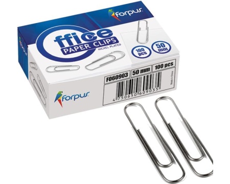 Kirjaklambrid Forpus 50mm 100tk/pk