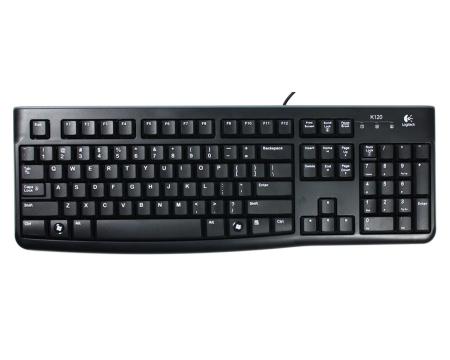 Klaviatuur Logitech K120 must USB US