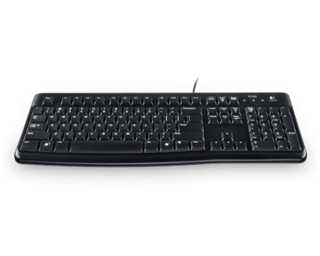 Klaviatuur Logitech K120 must USB RU