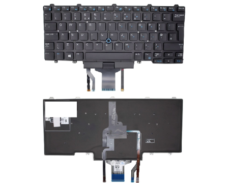 Klaviatuur Dell Latitude E7250/70 UK LED