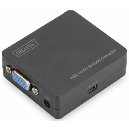 Konverter VGA to HDMI+audio Digitus