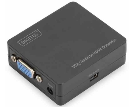 Konverter VGA to HDMI+audio Digitus