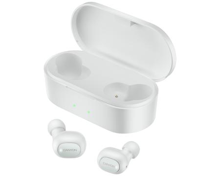 Kõrvaklapid+mikr. Canyon TWS Bluetooth White