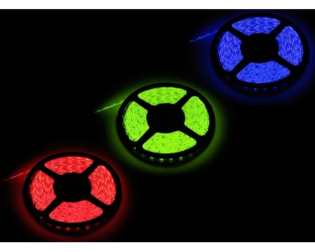 LED riba SMD5050 14,4W/m RGB IP65 5m