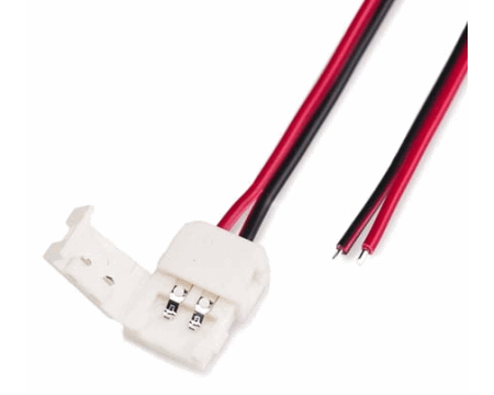 LED ühenduskaabel+pesa 3528 8mm jaoks