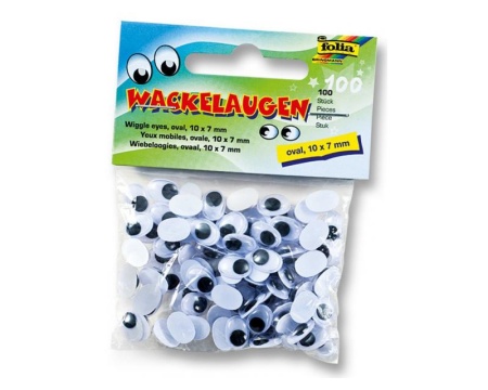 Liikuvad silmad Oval 10x7mm 100tk/pk