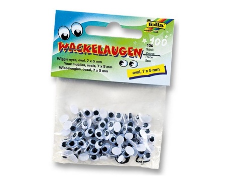 Liikuvad silmad Oval 7x5mm 100tk/pk