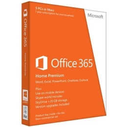 MS Office 365 Home Premium est 5PC/1a oe