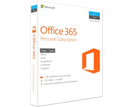 MS Office 365 Personal ENG 1PC/Mac 1a