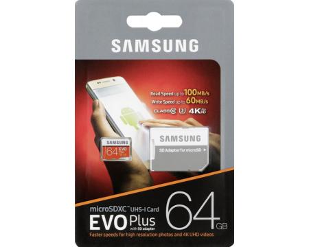 Mälukaart 64GB microSDXC Samsung EvoPlus