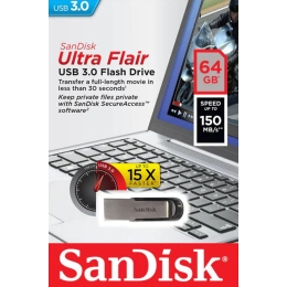 Mälupulk 64GB Sandisk Ultra Flair black