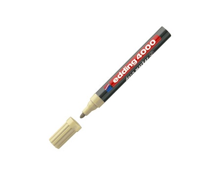 Marker EddingDeco veekindel 2-4mm valge*