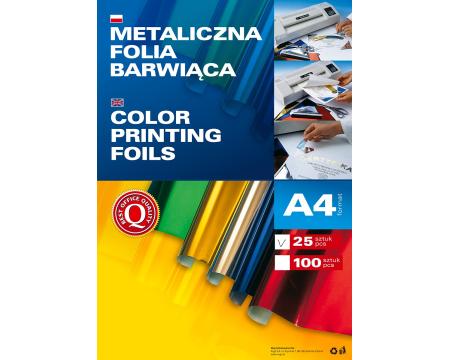 Metallized stamping foil silver A4 25tk