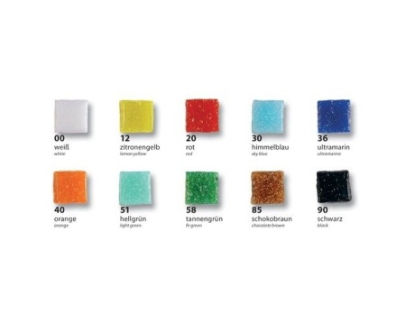 Mosaiik-kivid 10x10mm 300tk/pk valge*