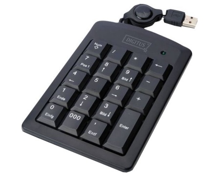Numbriklaviatuur USB Digitus