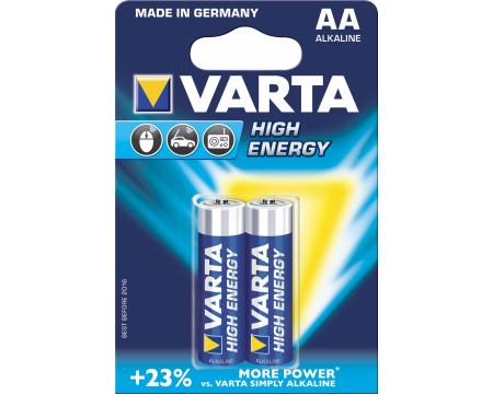 Patarei  AA LR6 Varta High Energy 2tk