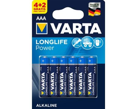 Patarei AAA LR03 Varta LongLife 6tk