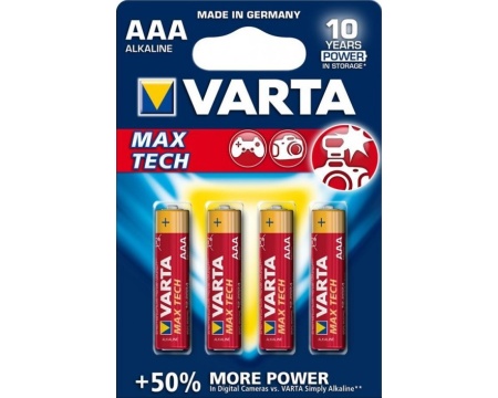 Patarei AAA LR03 Varta MaxTech 4tk*