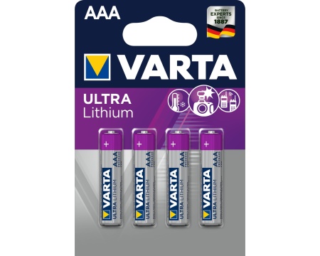 Patarei AAA Varta Pro Ultra Lithium 4tk*