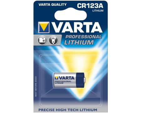 Patarei CR123A Varta 1380mAh Lithium