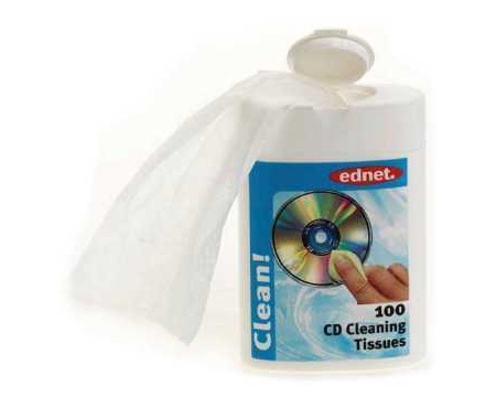 Puhastuslapid CD-le, DVD-le 100 tk