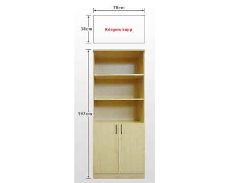 Riiul+kapp 197x70x38 lukuta vaher