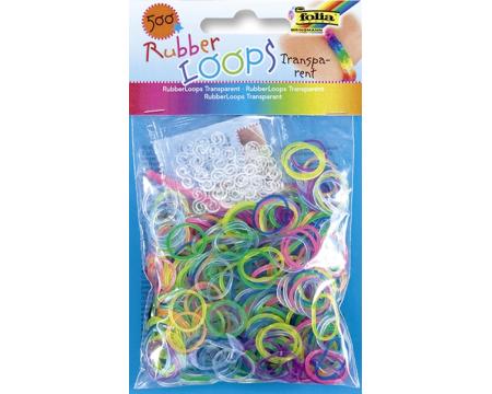 Rubber Loops 500tk/pk läbipaistvad segupakk*