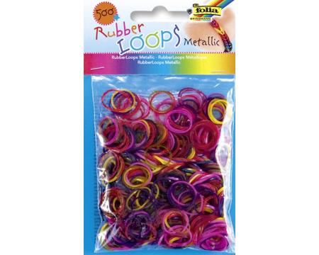 Rubber Loops 500tk/pk metallik seguvärv*