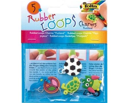 Rubber Loops Charms Funland 5tk mix*