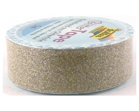 Glitter teip 5m rullis 15mm h.kuldne