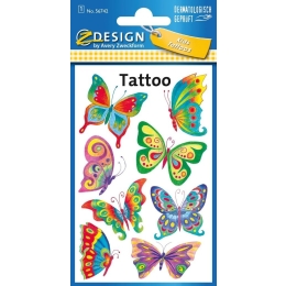 Tattoo täitoveering Z-Design liblikad