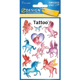 Tattoo täitoveering Z-Design ükssarved