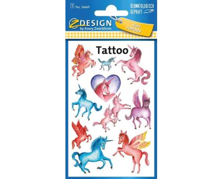 Tattoo täitoveering Z-Design ükssarved