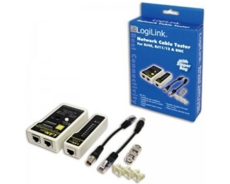 Tester võrgukaabli RJ45,RJ11/12 Logilink