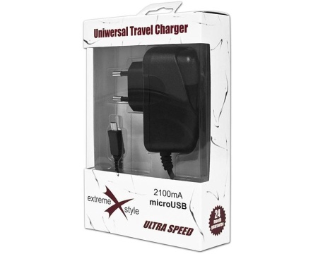 Toalaadija microUSB 2,1A Extreme HQ