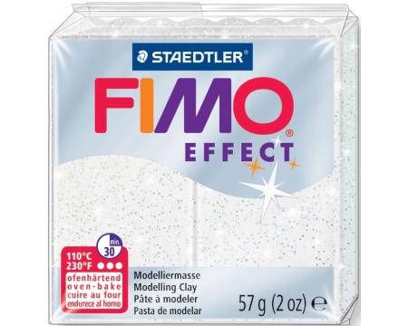 Voolimissavi Fimo Effect valge glitter