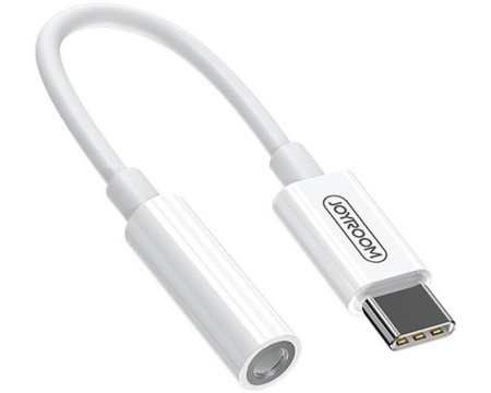 Adapter USB-C to stereo 3,5mm audio valge