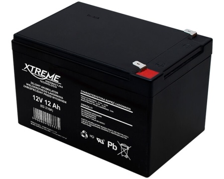 Aku 12V 12Ah XTREME UPS-i ja turva
