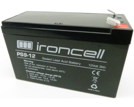 Aku 12V 9AH T2 klemm UPS IronCell