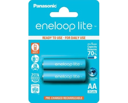 Aku AA 950mAh Eneloop 2tk/pakis