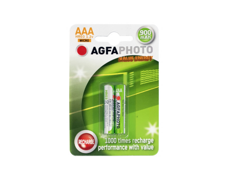 Akud AAA 900mAh  2tk pakis AgfaPhoto Green