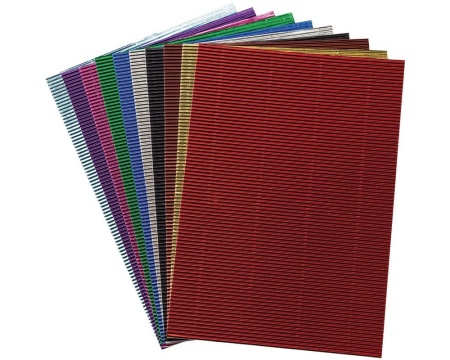 Lainepapp A4 250g/m2 10metallikvärvi/pk